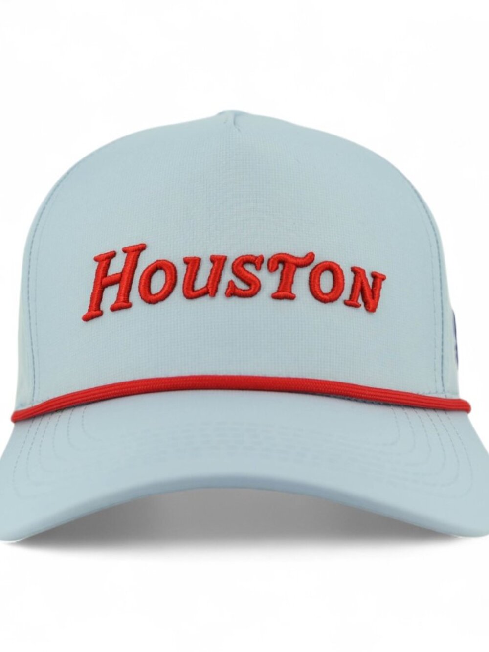 Houston Performance Rope Hat - Light Blue/Red